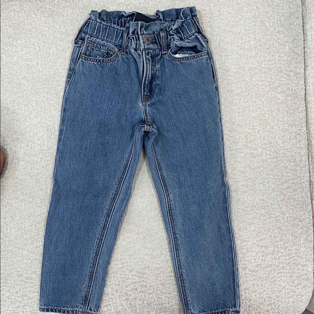 Blue High-Waisted Jeans